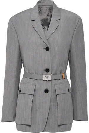 Prada Blazer à taille ceinturée