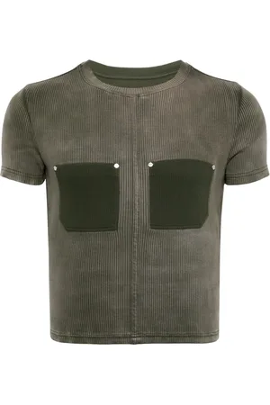 DION LEE T-shirt en maille à design nervuré