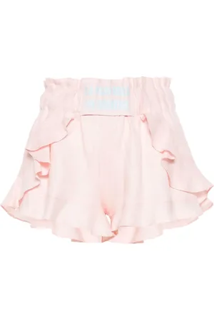 LOULOU Short en coton à volants