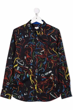 Paul Smith Chemise en coton à imprimé graphique