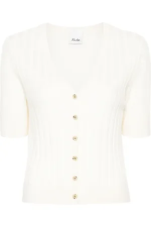 Allude Cardigan nervuré en laine vierge