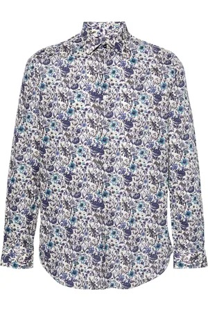 Paul Smith Chemise en coton à fleurs