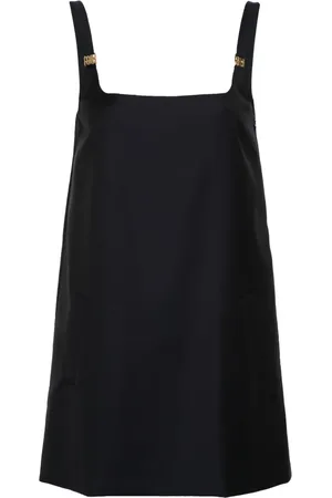 Miu Miu Robe courte à plaque logo