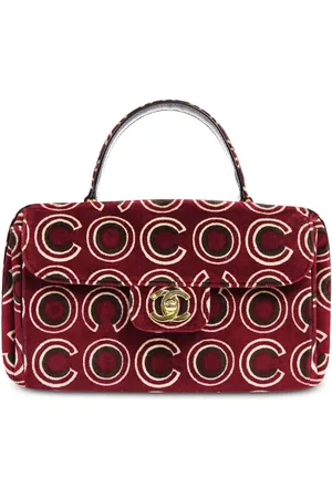 CHANEL Sac cabas Coco en velours (2002)