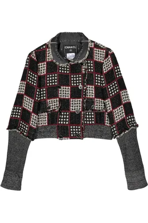 CHANEL Veste frangée à carreaux (2007)