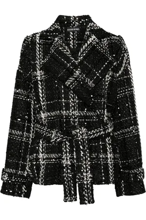 DAVID KOMA Veste en tweed à sequins