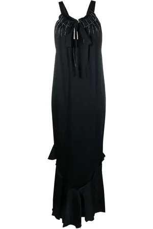 Maison Margiela Robe longue en crêpe