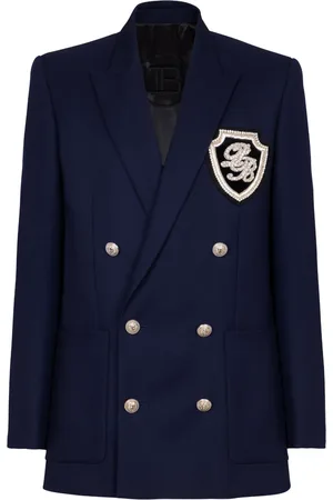 Balmain Blazer à patch monogrammé