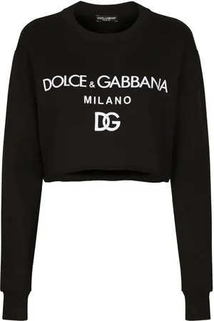 Dolce & Gabbana Sweat crop à logo imprimé