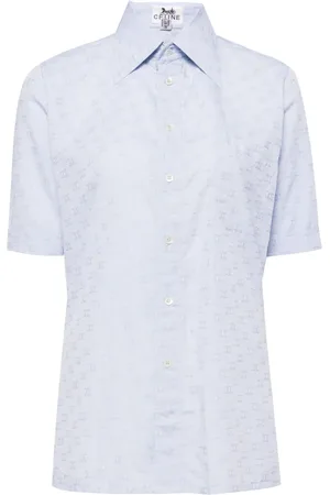 Céline Chemise à motif Triomphe en jacquard (1990-2000)