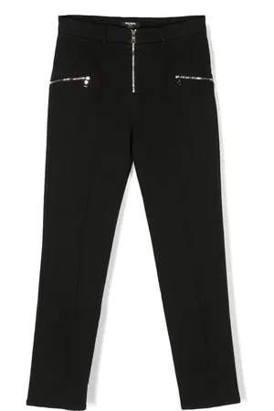 Balmain Pantalon droit à taille haute