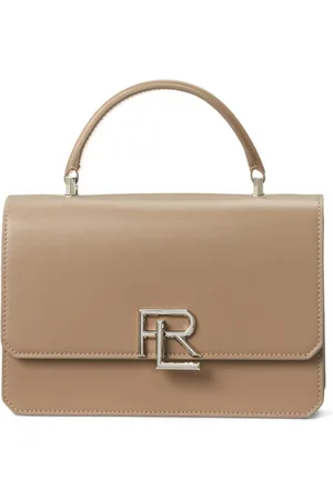 Ralph Lauren Sac à bandoulière en cuir à plaque logo