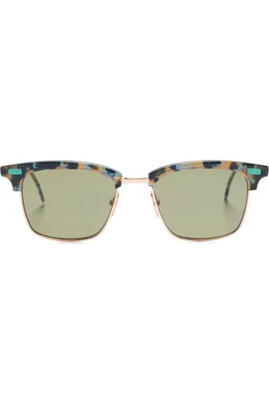 Thom Browne Lunettes de soleil à monture effet écaille de tortue