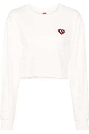 Ground Zero T-shirt en coton G-Heart à coupe crop