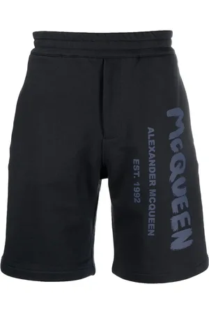 Alexander McQueen Short de sport à imprimé graffiti
