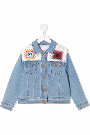 Chiara Ferragni Veste en jean à détails en crochet