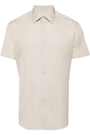 Prada Chemise en coton à manches courtes