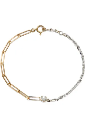 YVONNE LÉON Bracelet en blanc et jaune 18ct serti de diamants