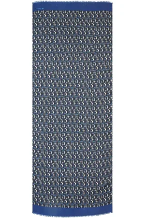 Kiton écharpe à logo imprimé