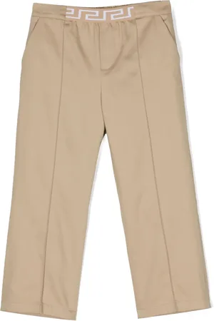 VERSACE Pantalon en coton à motif Greca