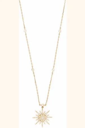 DJULA Collier Soleil en 18ct à pendentif à ornements