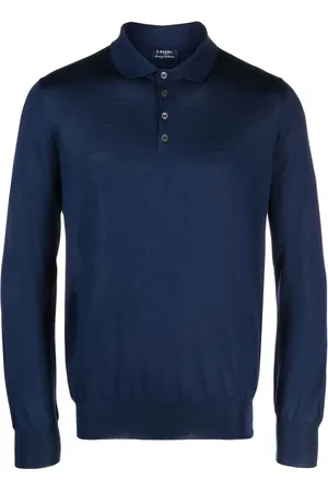 BARBA Polo en maille à manches longues