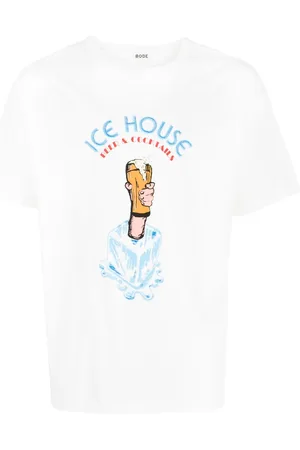 BODE T-shirt en coton à slogan imprimé