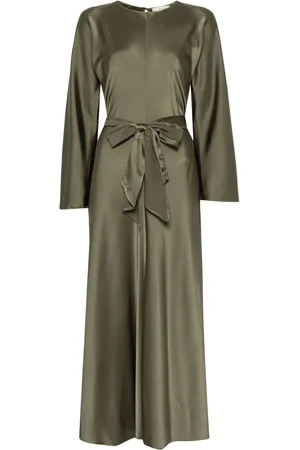 FORTE FORTE Robe en satin à coupe mi-longue