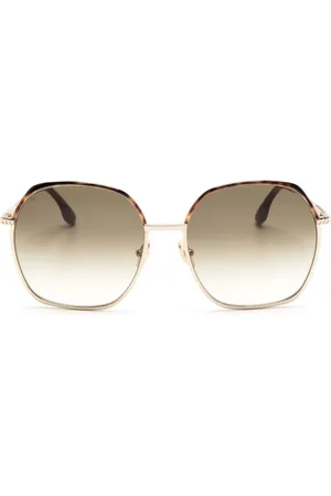 Victoria Beckham Lunettes de soleil rondes à logo gravé