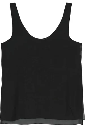 Gauchere Blouse en soie à effet de transparence
