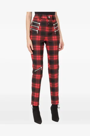 Unravel Project Pantalon skinny à carreaux