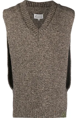 Maison Margiela Gilet en maille à effet chiné