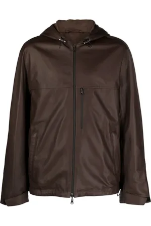 Lanvin Veste en cuir à capuche