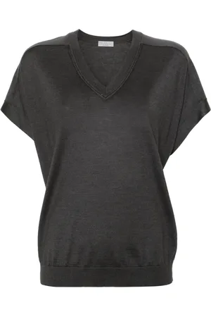 Brunello Cucinelli T-shirt en maille à col rond