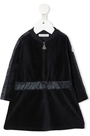 Moncler Robe en coton à patch logo