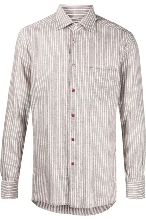 Kiton Chemise rayées à manches longues