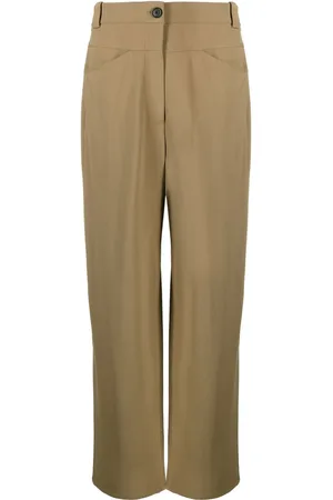 Khaite Pantalon droit à taille haute