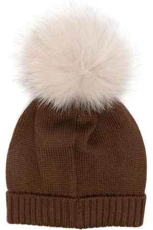 COLORICHIARI Bonnet en laine à pompon