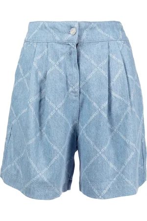 Karl Lagerfeld Short en jean à logo imprimé