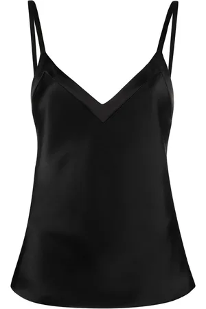 BLANCA Haut en satin à col v