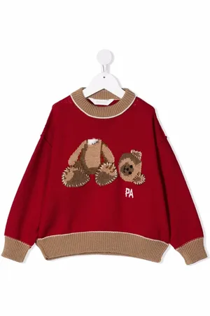 Palm Angels Pull Teddy Bear en intarsia