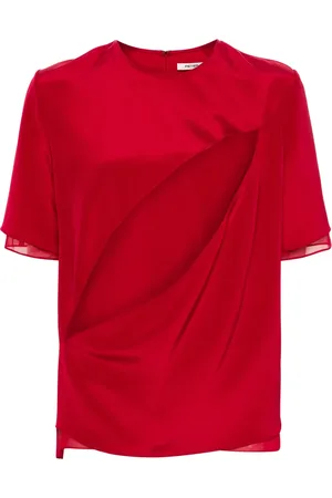 Peter Do Blouse en soie Slash à découpes