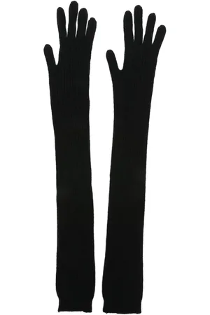 Alberta Ferretti Gants longs à design nervuré