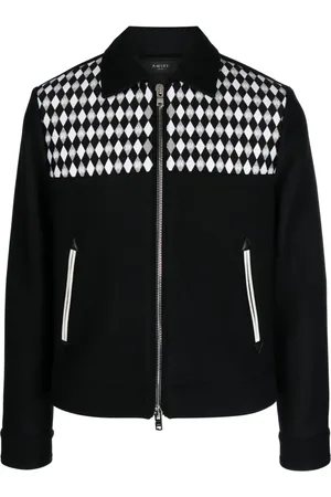 AMIRI Veste à losanges brodés