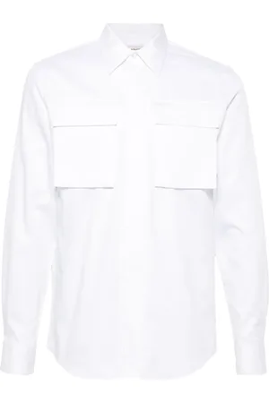 Alexander McQueen Chemise boutonnée à poches à rabat