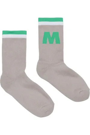 Marni Chaussettes rayées à logo