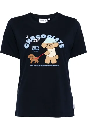 Chocoolate T-shirt en coton à imprimé graphique
