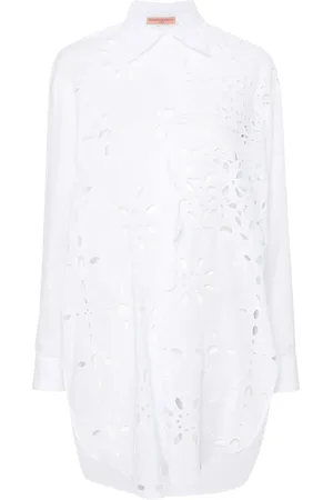 ERMANNO SCERVINO Chemise en coton à broderie anglaise