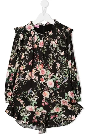 MISS BLUMARINE Robe volantée à fleurs