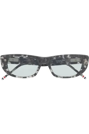 Thom Browne Lunettes de soleil à effet écaille de tortue